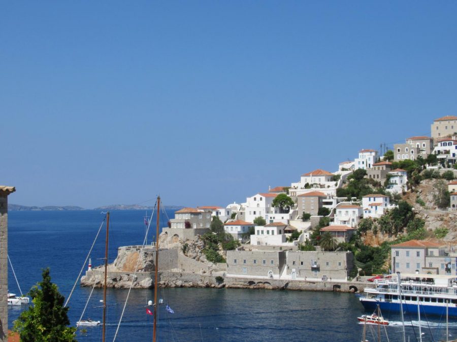 (The Island of Hydra, where donkeys and horses do the work of cars.) 